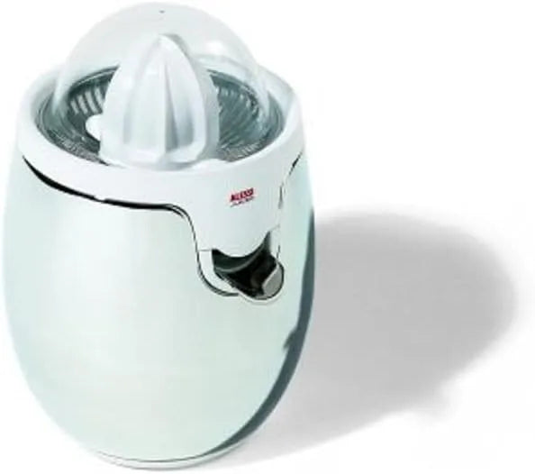 Alessi SG63 W Presse-agrumes Électrique Design en Acier et Résine Thermoplastique, Blanc Alessi prensa elétrica Agrume em aço inoxidável e resina termoplástica, branco