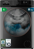Máquina de lavar roupa Cecotec 8 kg Inversor, 1400 RPM, SteamMax, 15 Programas, Carregando Frontal