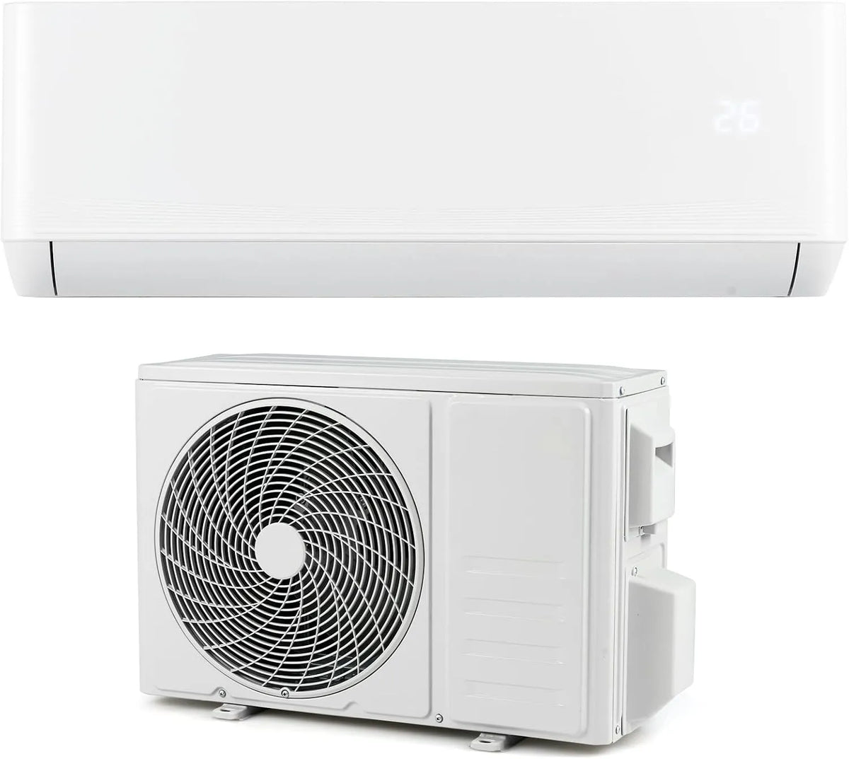 SOARS Ar condicionado reversível Mural 12000 BTU A++ com R32,7 Modos, 8 Velocidades, 24H Timer