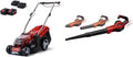 Einhell 36/36 Li cortador de grama sem fios com motor sem escova e Sink GE-UB 18/250 Li (2 baterias 4 Ah e 2 carregadores incluídos)