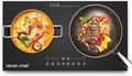 lecon chef Placa de cozedura dupla indução 4000 W, termostato independente, ecrã tátil, temporizador 240 min
