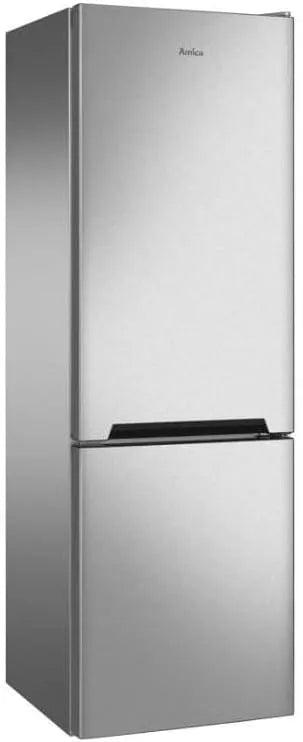 Amica FrostControl tecnologia, gaveta VitControl, iluminação LED, acabamento em aço inoxidável