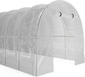 Vente-unique Aço do túnel 12 m² IPOMEA - 3x4x2m, Branco