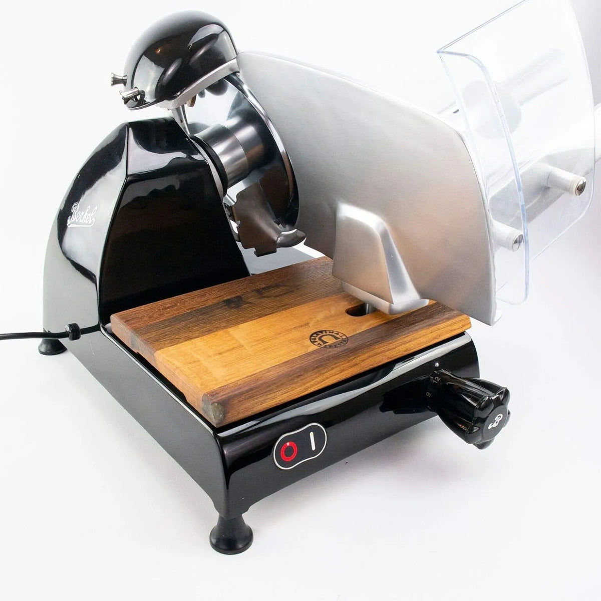 Palatina Werkstatt Linha vermelha Berkel 250,250 mm, Preto com Affuteur e placa artisana