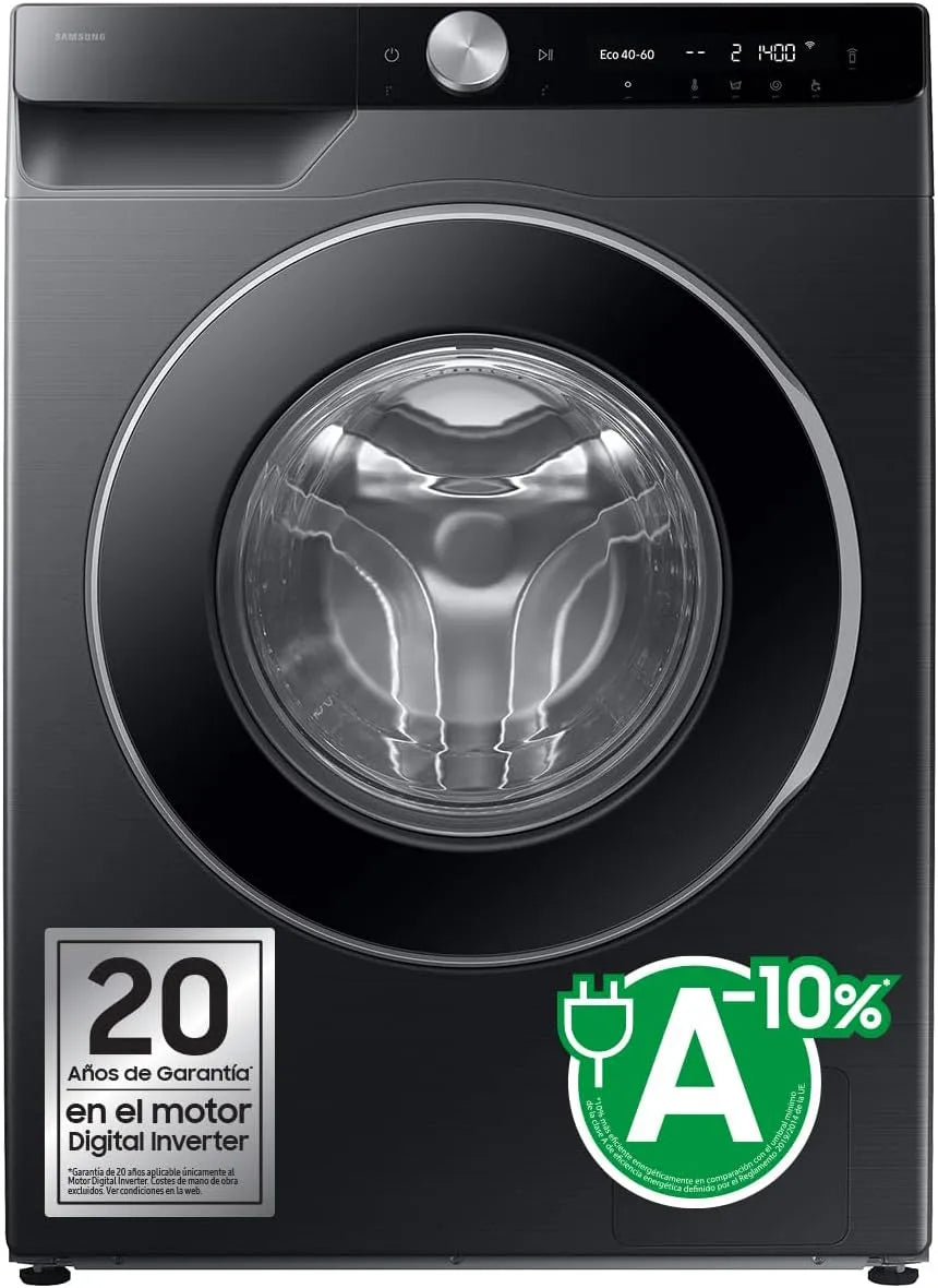Máquina de lavar roupa Samsung 9 kg EcoBubble AI SmartThings Classe A Preto