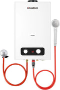 Aquecedor de água a gás 10 L, CAMPLUX BD264 Portátil em Propano/Butano, Ideal para campismo e Residências Pequenas