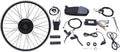 Hadwigger Conjunto de conversão Bicicleta elétrica 36 V 500 W Roda traseira com ecrã LCD e sensor de velocidade PAS
