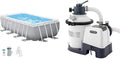 Piscina tubular Intex Prism Frame com filtro de areia 2000 l/h Branco - 4,00 x 2,00 x 1,22m