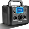 VEVOR Portable elétrico Central 1800 W, LiFePO4 1008 Wh Ajuda Bateria para Casa, campismo e Viagens, 8 Portos de Saída, Sem Painel Solar