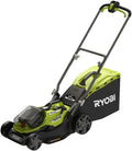 RYOBI YROBI 18 V ONE+ 37 cm Mower elétrico sem fios com 5,0Ah Bateria e carregador, função de munching, capacidade 45 L, controlo centralizado, Jardins de 300 a 500 m²