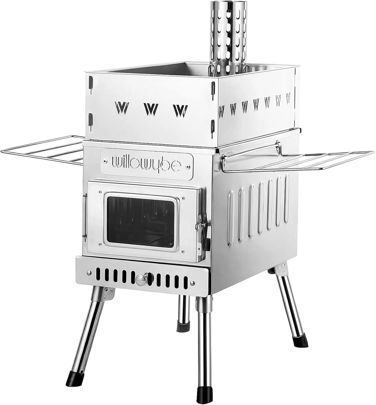 WILLOWYBE Fogão a lenha portátil para sauna, ideal para cozinhar e reunião