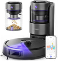 Airzeen Robô aspirador Q20 Ultra: Laser de navegação, 5500 Pa, App Alexa, Autonomia 150 min