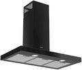 Silverline Capa de parede 90 cm, preto, classe energética A, 710 m³/h, 3 velocidades, toque, máx. 69 dB, LED 2x3 W
