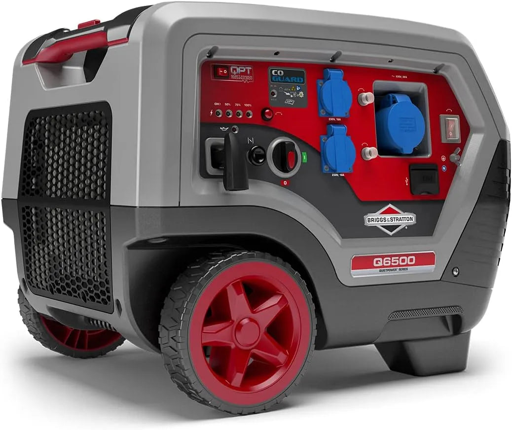 Gerador de inversor portátil Essência 6500 W Briggs & Stratton Q6500 - Silenciosa e Luz