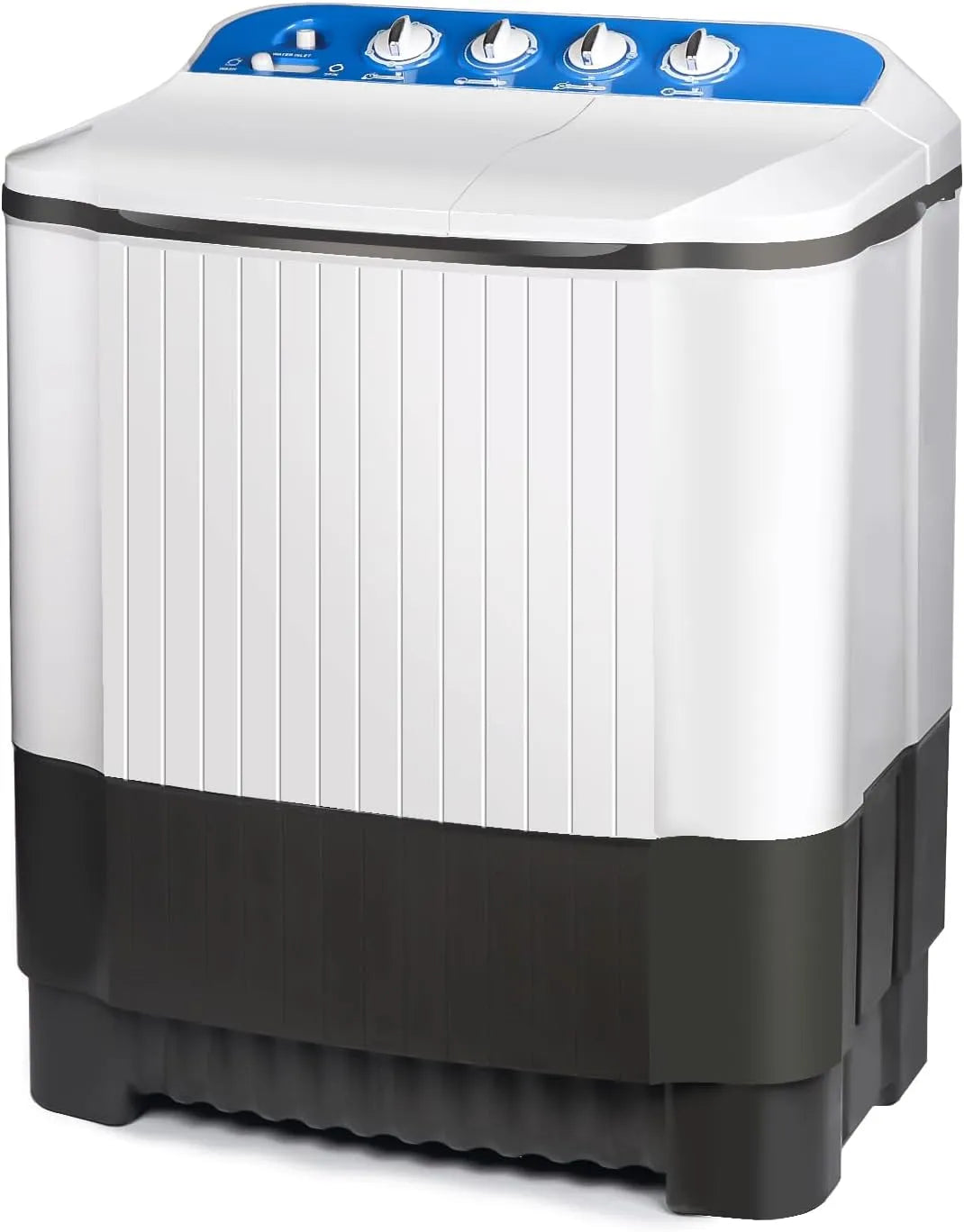 JANREAY Mini Máquina de lavar roupa 11,3 kg 2-em-1 com secagem, barato e compacto, cinzento
