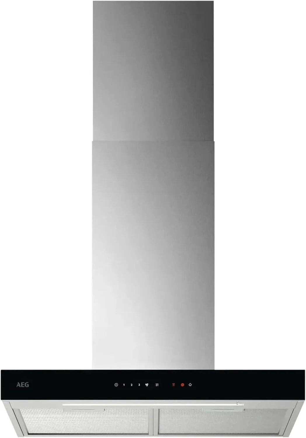 AEG 6000,60 cm, vidro, 730 m³/h, 74 dB, capa de evacuação e reciclagem