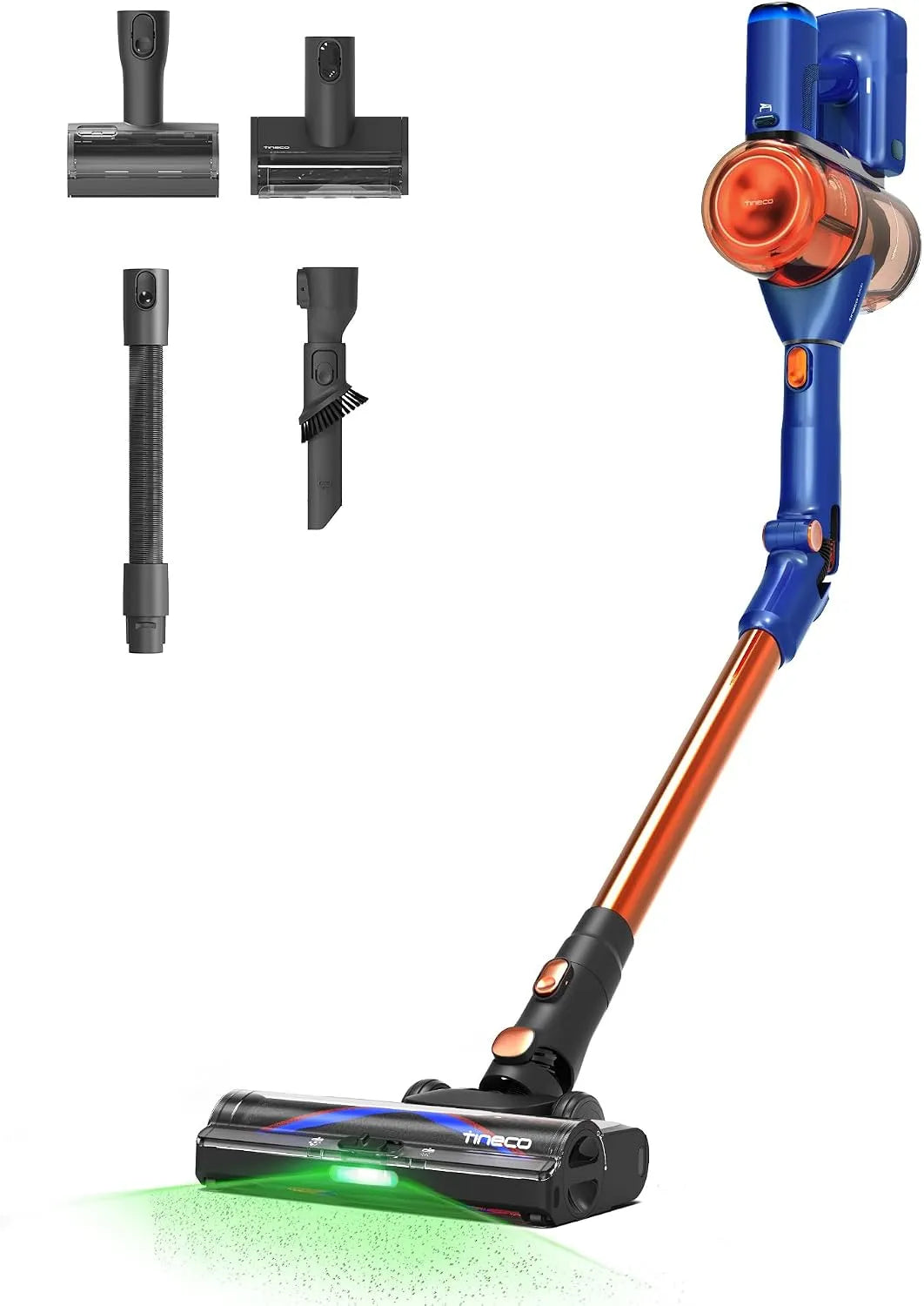 Tineco Pure One S70 - 200AW, 95 Min. de Autonomia, 6 Step Filtração, 150° LED verde, para tapetes e pisos rígidos